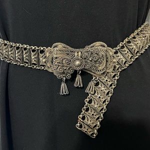 Ladies metal belt. Handmade in Greece 33”